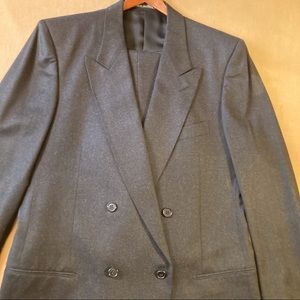 Giorgio Armani , vintage Mani mens charcoal fine virgin wool suit